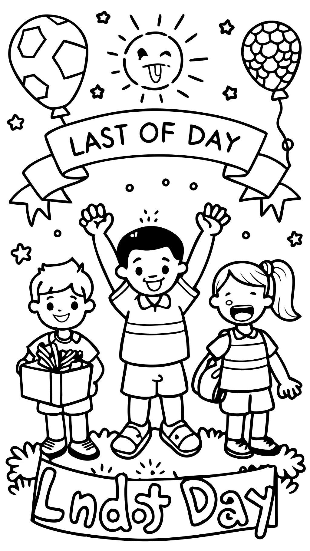 last day of school coloring pages